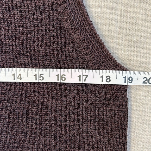 VTG Talbots Women's Brown Pullover Sweater Knit Vest Size Medium - Picture 7 of 8